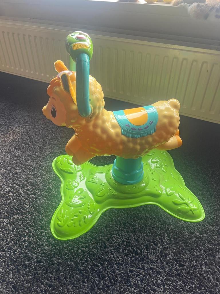 Fisher-Price Bounce & Spin Lama, Ophalen of Verzenden, Zo goed als nieuw, Jongen of Meisje