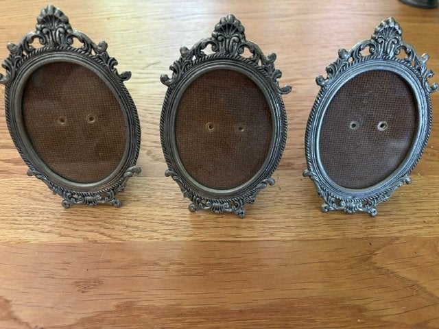 fotolijstjes van tin, Gebruikt, Overige typen, Grijs, Ophalen of Verzenden