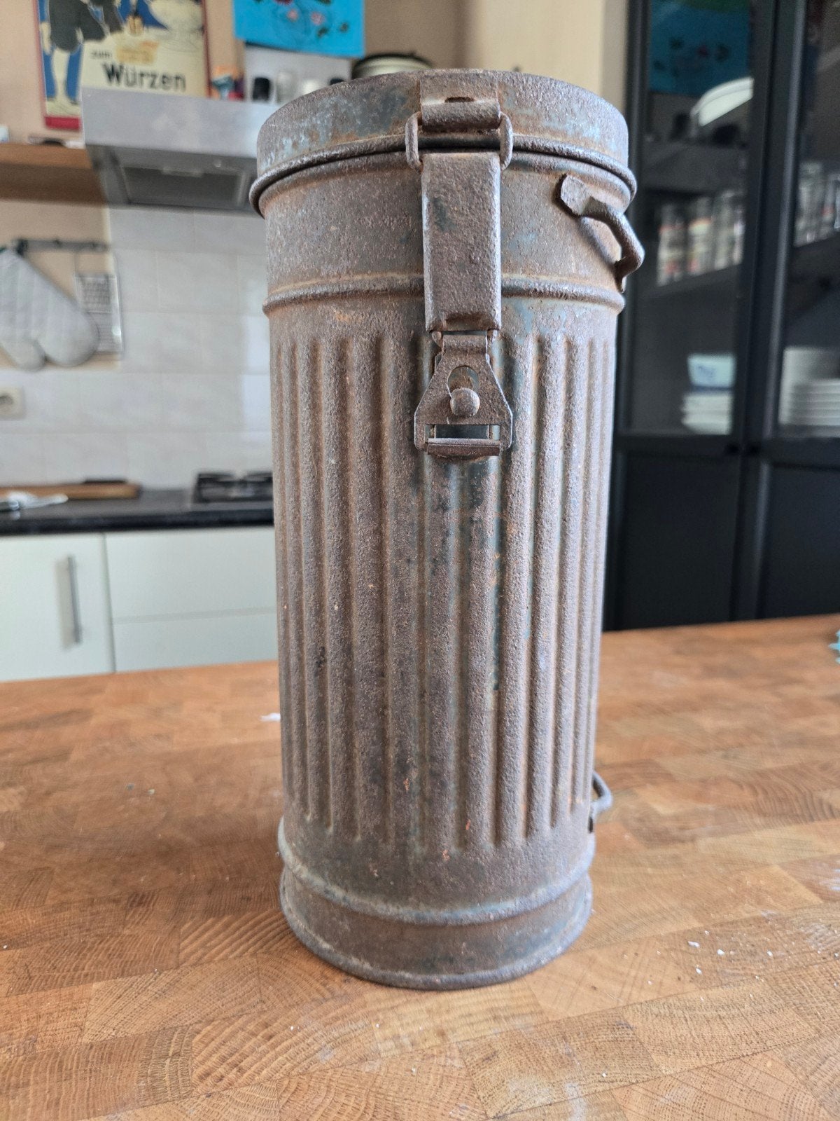 Duitse gasmasker met naam, Ophalen of Verzenden, Landmacht, Duitsland, Overige typen