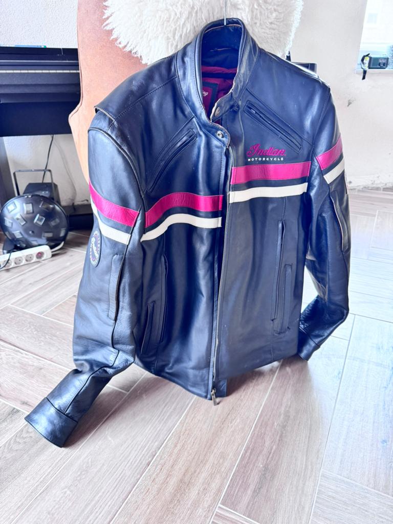 Motorjas indian leren, Ophalen, Tweedehands, Jas | leer