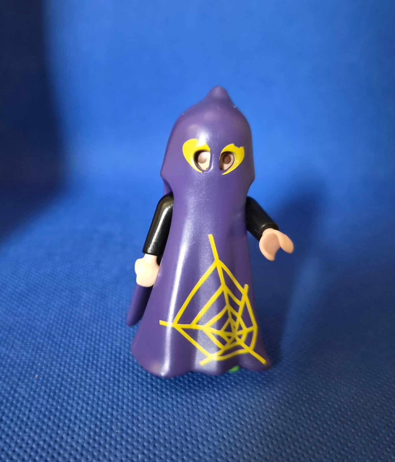 Playmobil figuur met spookkostuum en spinnenweb, Kinderen en Baby's, Speelgoed | Playmobil, Gebruikt, Losse onderdelen, Ophalen of Verzenden