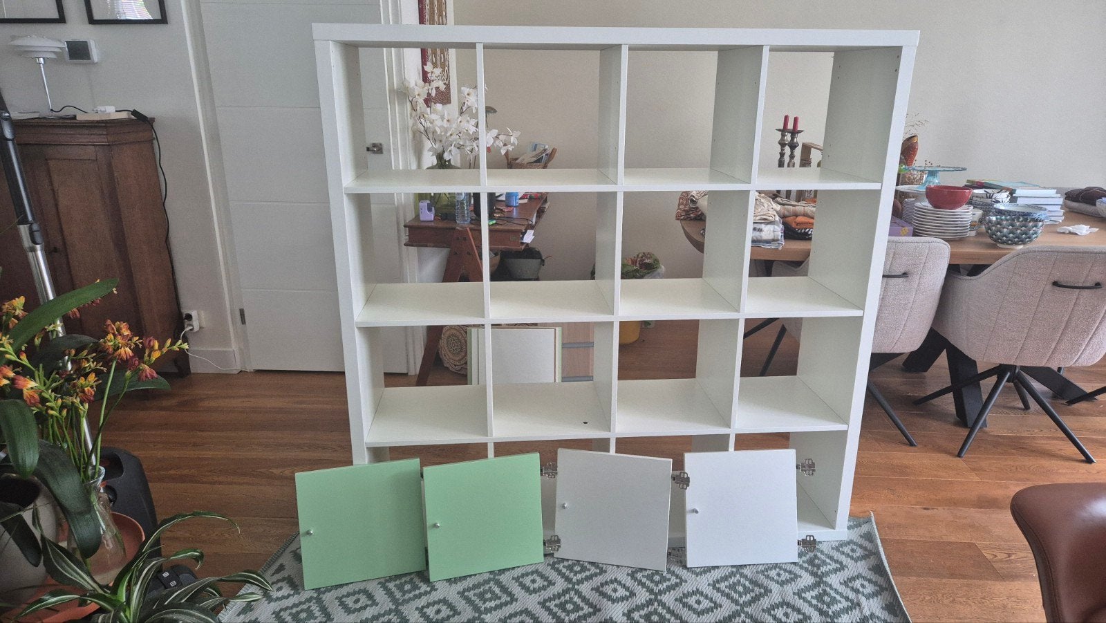 Ikea kallast kast wit 1,47x1,47, Ophalen, Gebruikt, 100 tot 150 cm, 100 tot 150 cm