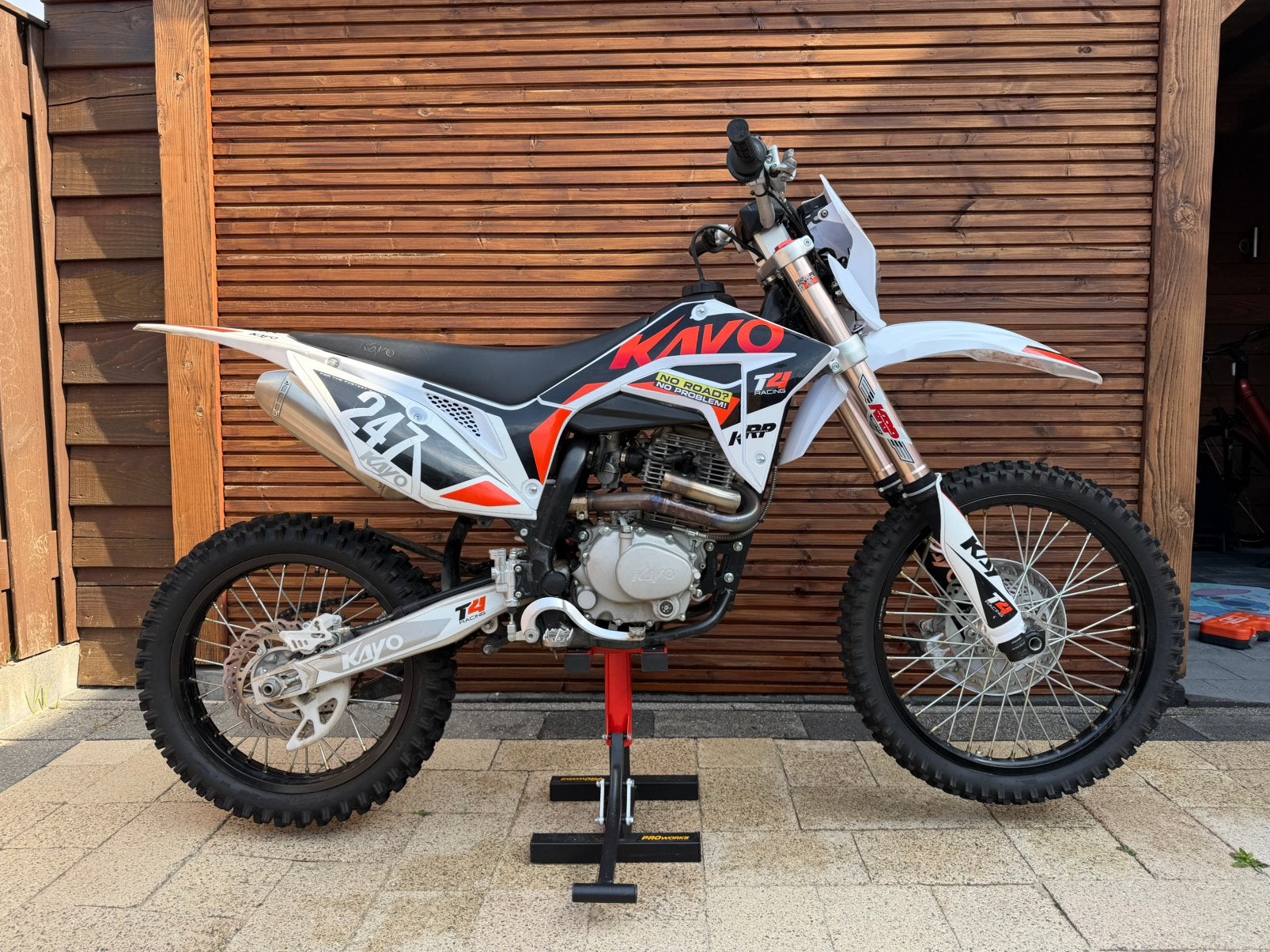 Motocross Kayo T4 250cc, 250 cc, Zo goed als nieuw, 5 versnellingen, Ophalen