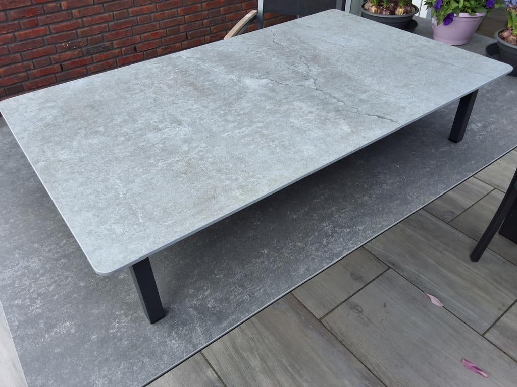 Bellagio Isolo salontafel (ook) voor buiten keramisch blad, Tuin en Terras, Tuintafels, Ophalen, Zo goed als nieuw, Rechthoekig