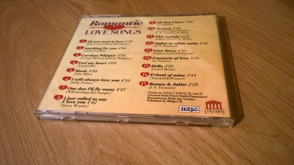 Romantic Love Songs, Ophalen, Gebruikt, Pop, Verzamelalbum