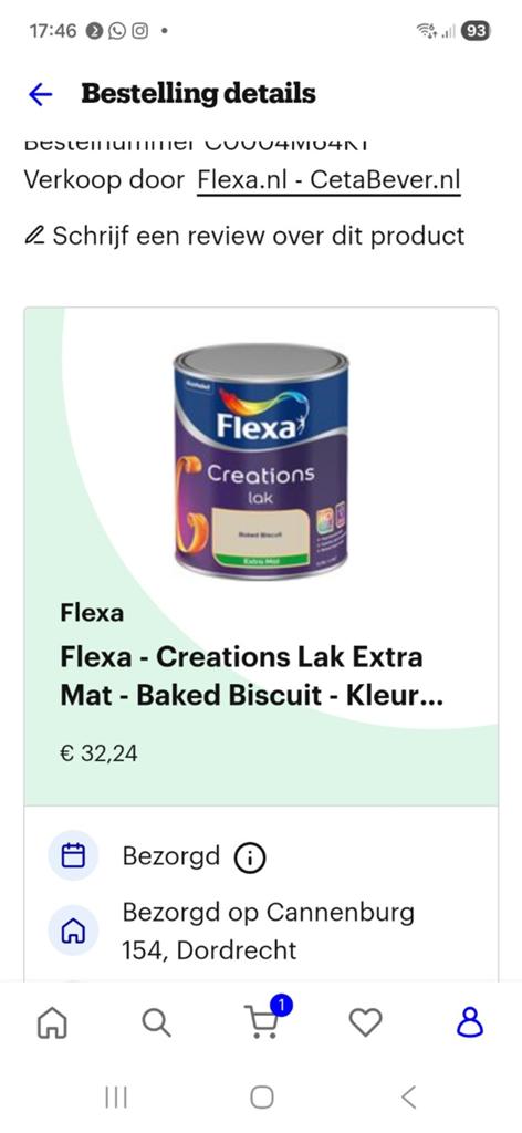 Flexa Creations Lak Extra Mat - Baked Biscuit (Nieuw), Ophalen of Verzenden