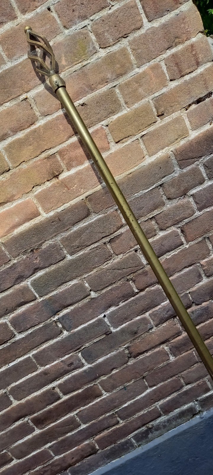 Gordijnroede met decoratieve krul, Ophalen, Gebruikt, Metaal, Overige typen