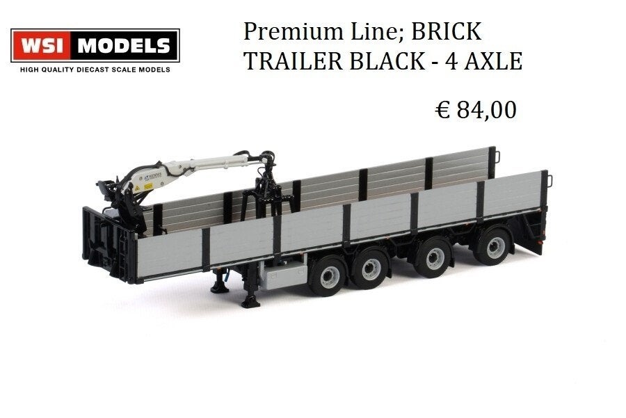 wsi models 4 as steen trailer, Ophalen of Verzenden, Nieuw, Bus of Vrachtwagen, Wsi