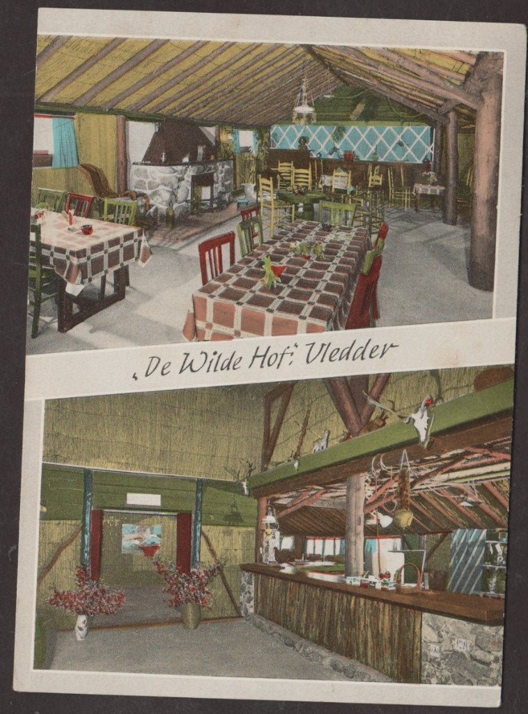 Vledder, 2 luik Rec.centrum De Wilde Hof J. Ipema Interieur, Verzenden, 1980 tot heden, Ongelopen, Drenthe
