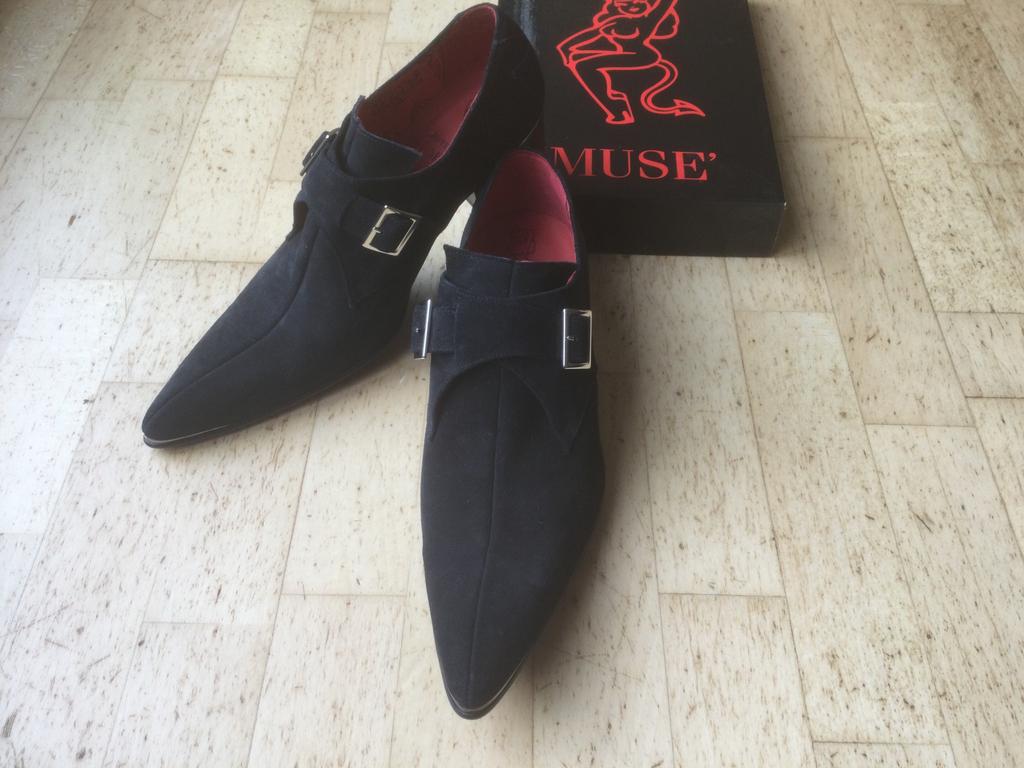 Jeffery~West, zwarte schoen met gesp, maat 45, Kleding | Heren, Schoenen, Verzenden, Zwart, Nieuw, Gespschoenen