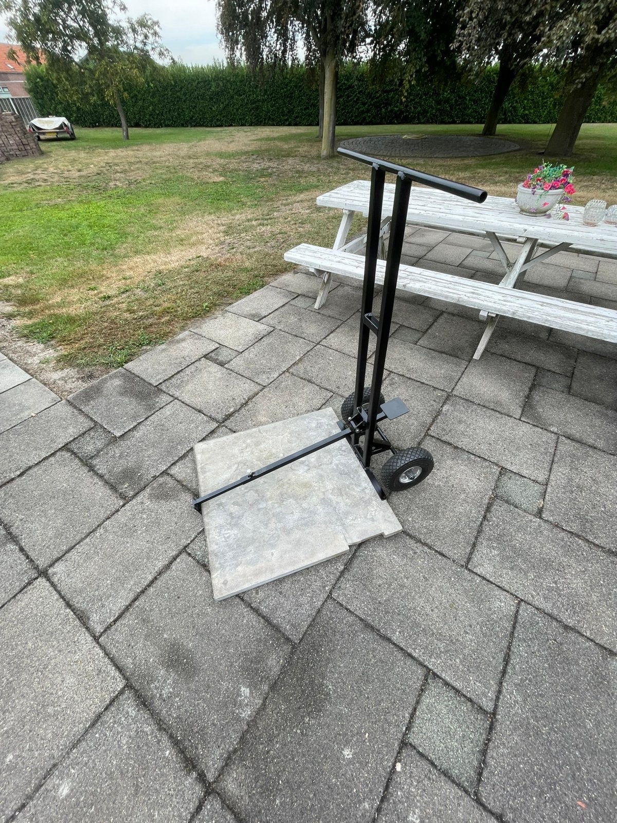 Tegellger, Tuin en Terras, Ophalen of Verzenden, Zo goed als nieuw, Beton, Terrastegels