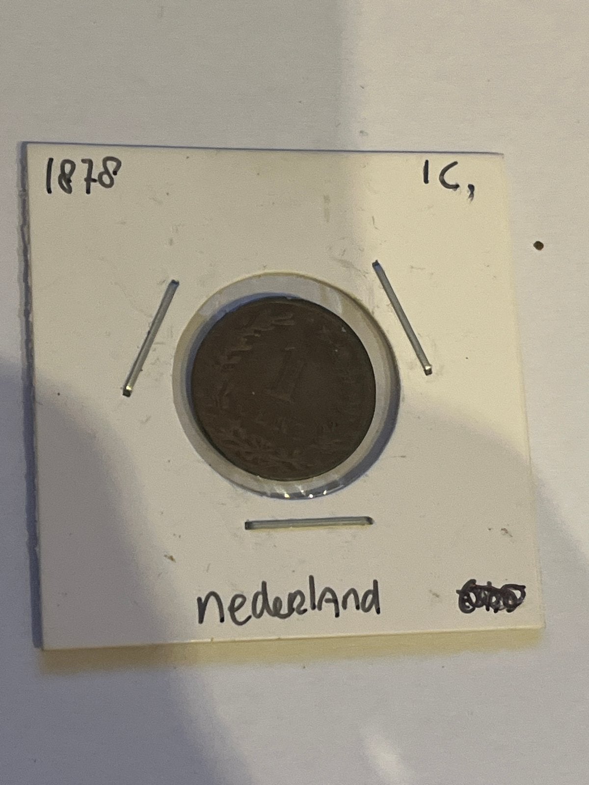 Nederland 1 Cent 1878 Koning Willem III, Ophalen of Verzenden, Koning Willem III, 1 cent, Losse munt