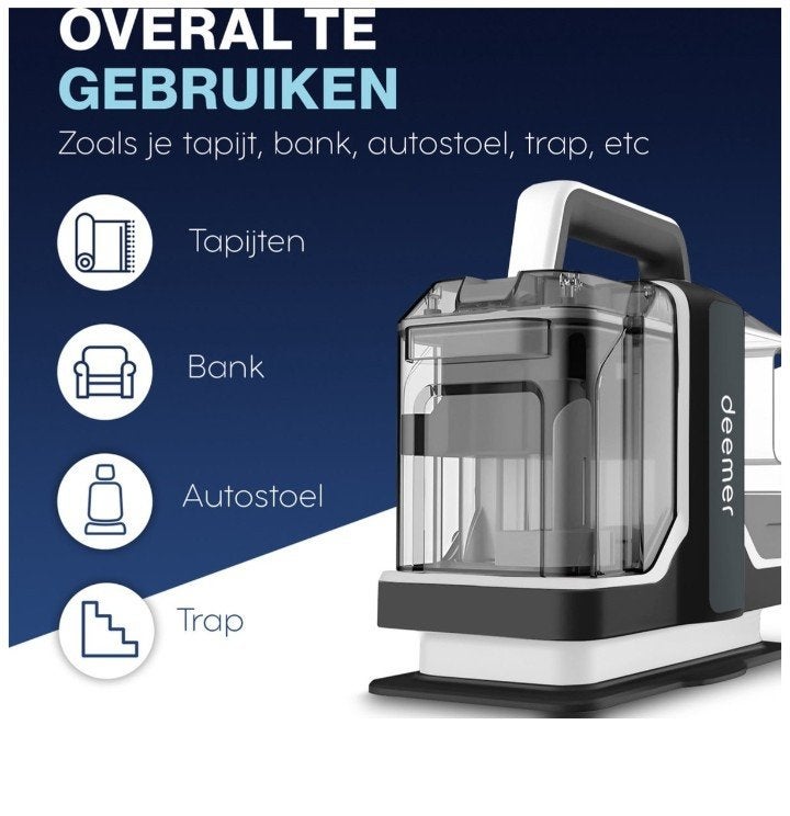 Vlekkenreiniger / Bankstel/ Tapijtreiniger - Te Huur, Ophalen, Overige merken, Overige typen, Zo goed als nieuw