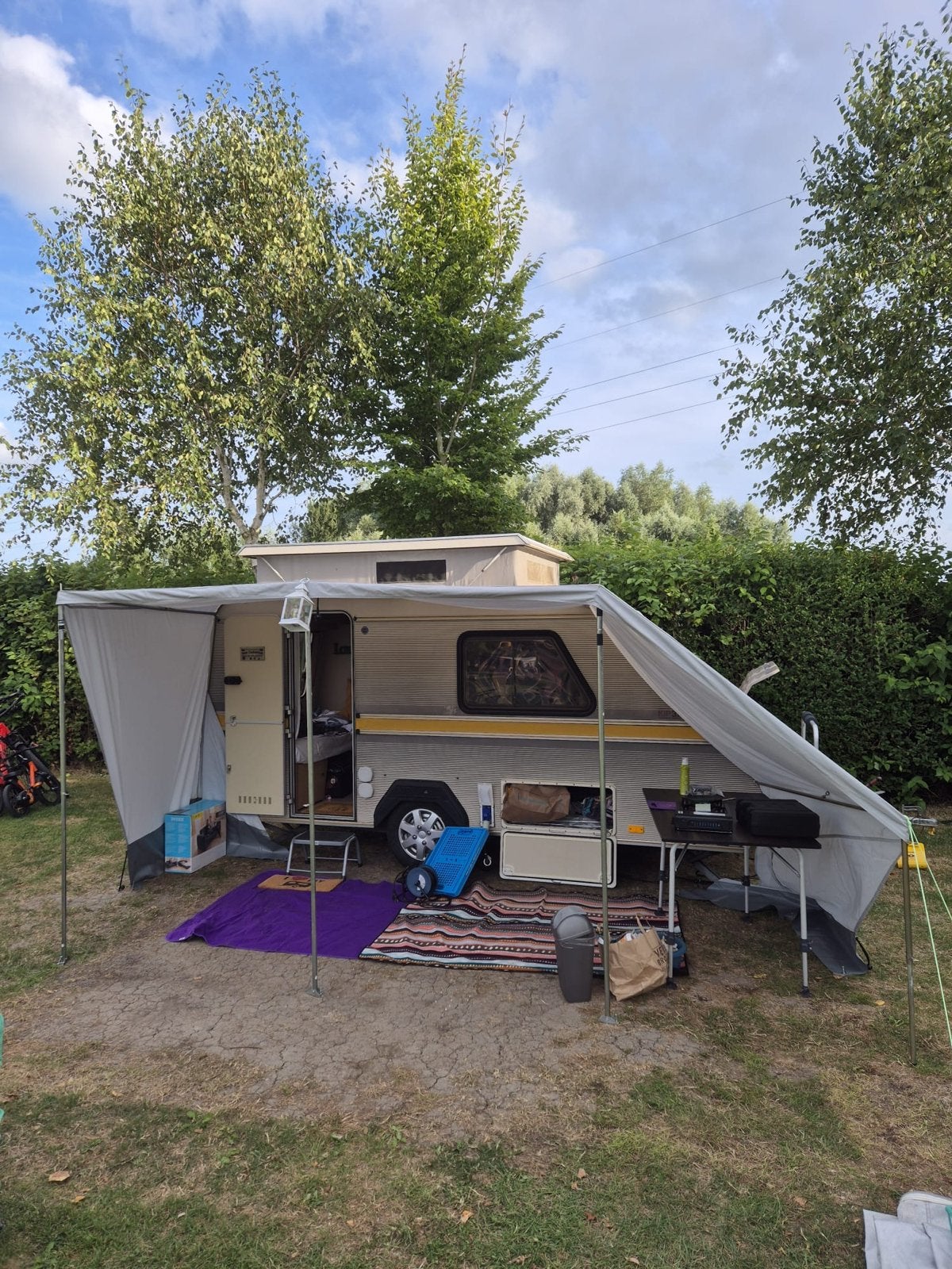 Luifel voor Kip Kompakt 37 caravan (zonder stokken), Caravans en Kamperen, Ophalen, Zo goed als nieuw