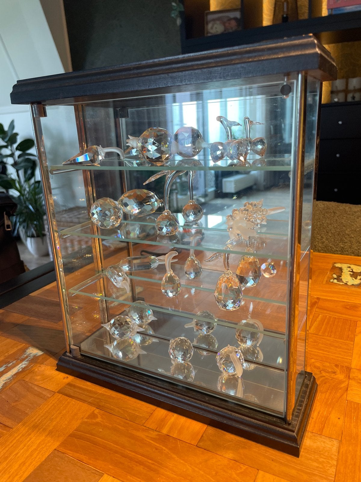 Verzameling van Diverse Swarovski kristallen incl vitrine, Verzamelen, Swarovski, Ophalen of Verzenden, Zo goed als nieuw, Figuurtje