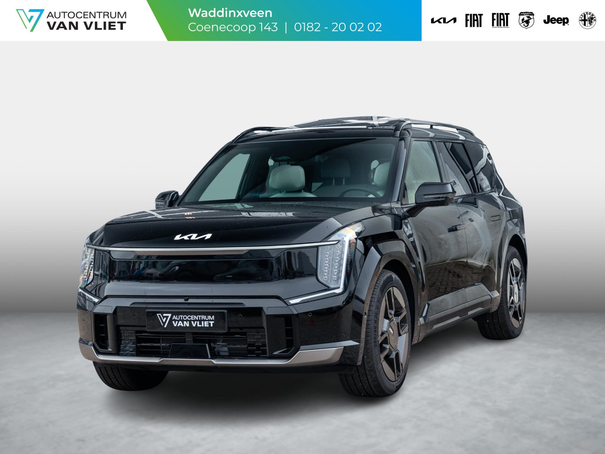 Kia EV9 GT-Line AWD 99.8 kWh | 7-Pers. | 21" | Head-Up | Sto, Auto's, Automaat, 12 maanden, Zwart, Origineel Nederlands