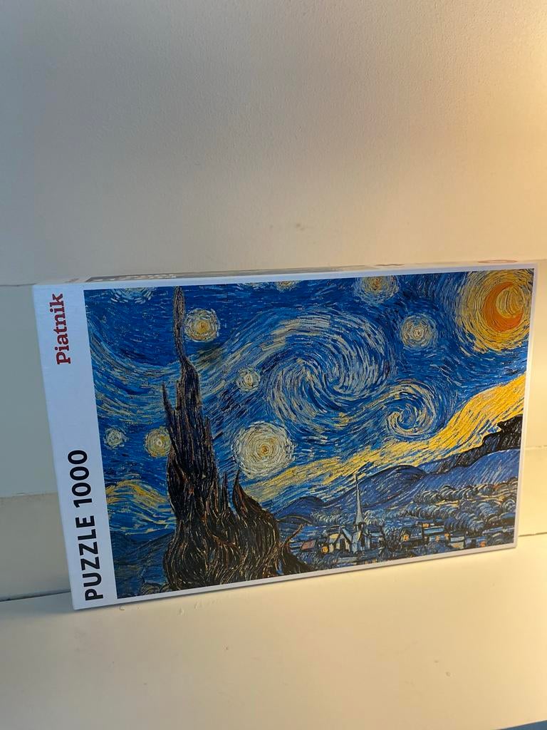 Piatnik Legpuzzel - Sterrennacht Van Gogh 1000 stukjes, Ophalen of Verzenden, 500 t/m 1500 stukjes, Nieuw, Legpuzzel
