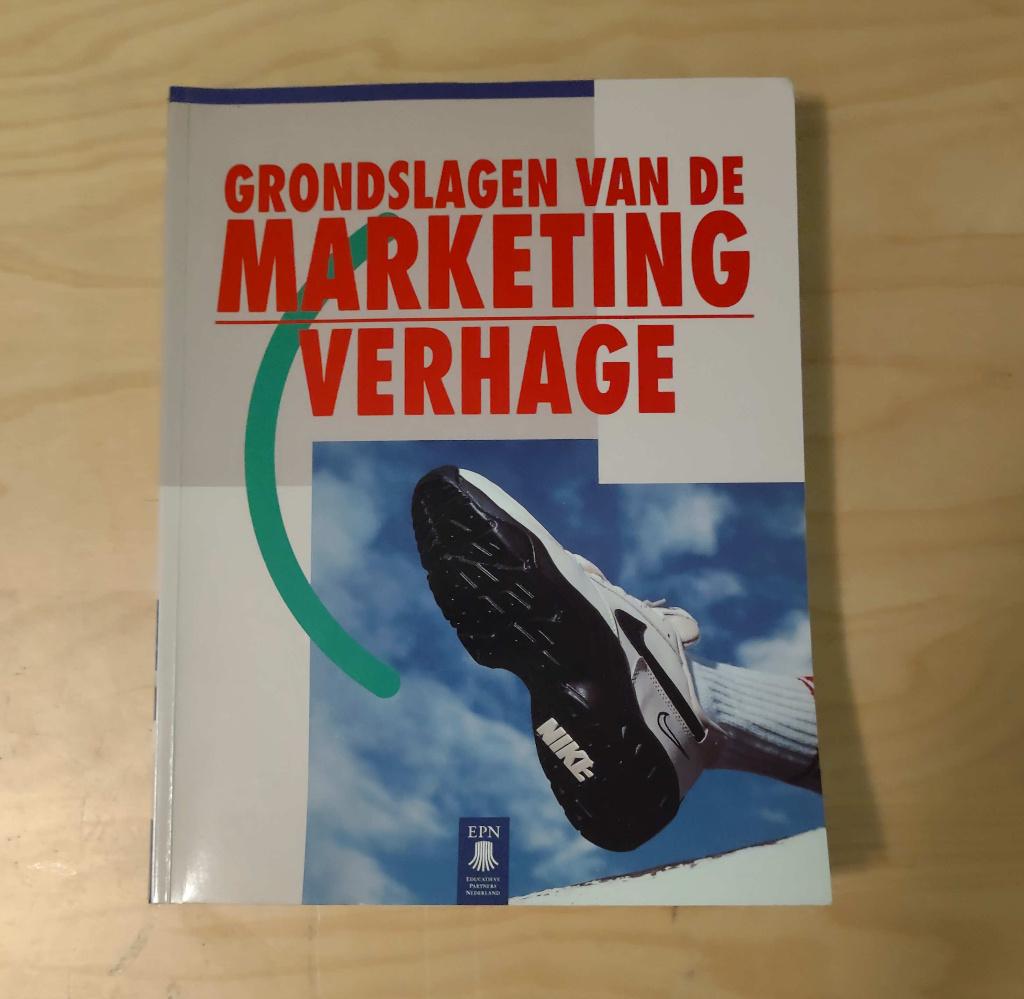 Grondslagen van de Marketing (Verhage) boek, Gelezen, Ophalen of Verzenden, Bronis Verhage, Economie en Marketing
