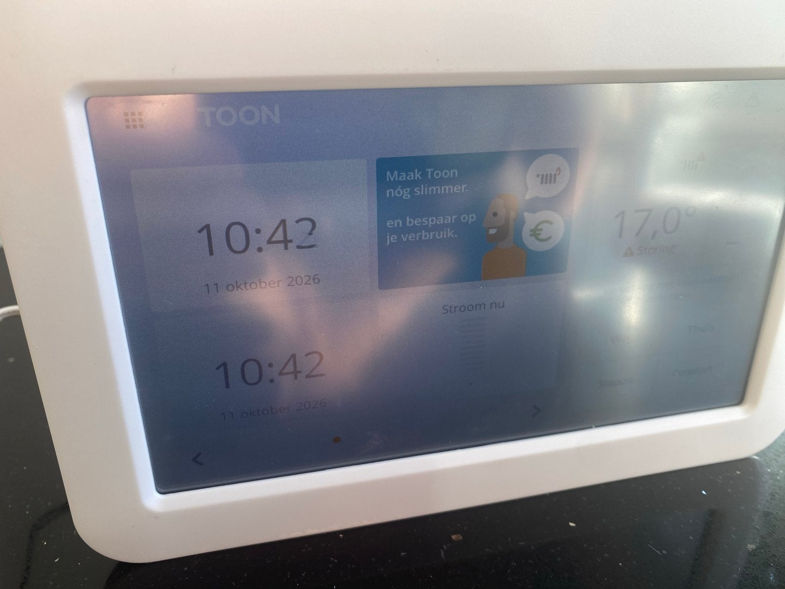 Toon slimme thermostaat met CV-ketel module, Ophalen, Slimme thermostaat, Gebruikt
