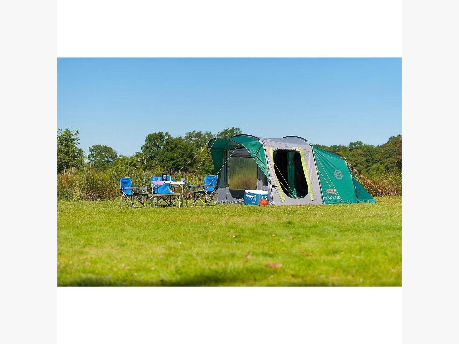 GERESERVEERD 4-persoons Coleman tent, in prima staat, Ophalen, Zo goed als nieuw, Tot en met 2