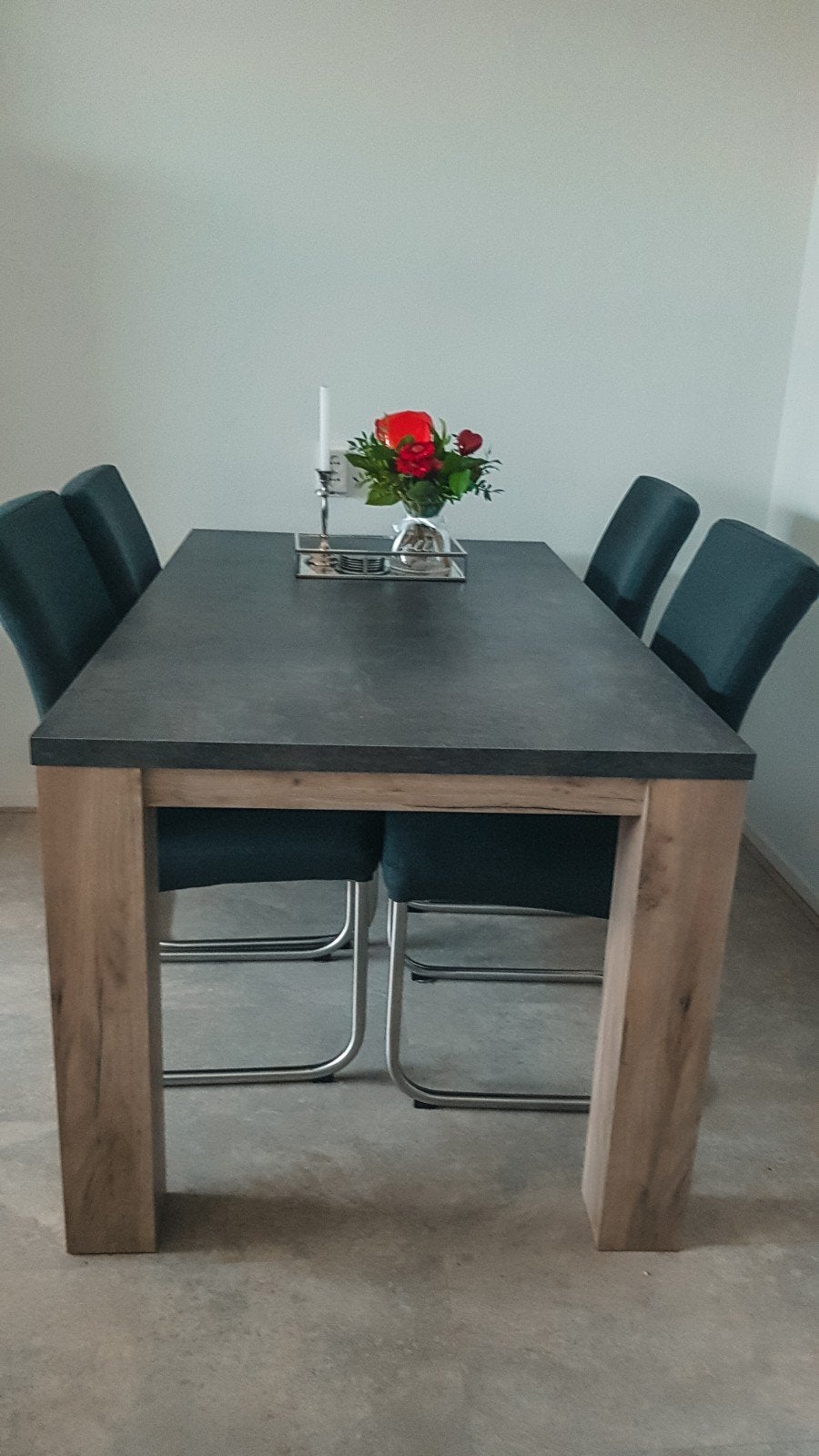 Set van 4 Profijt Meubels eetkamerstoelen, Ophalen, Gebruikt, Stof, Vier
