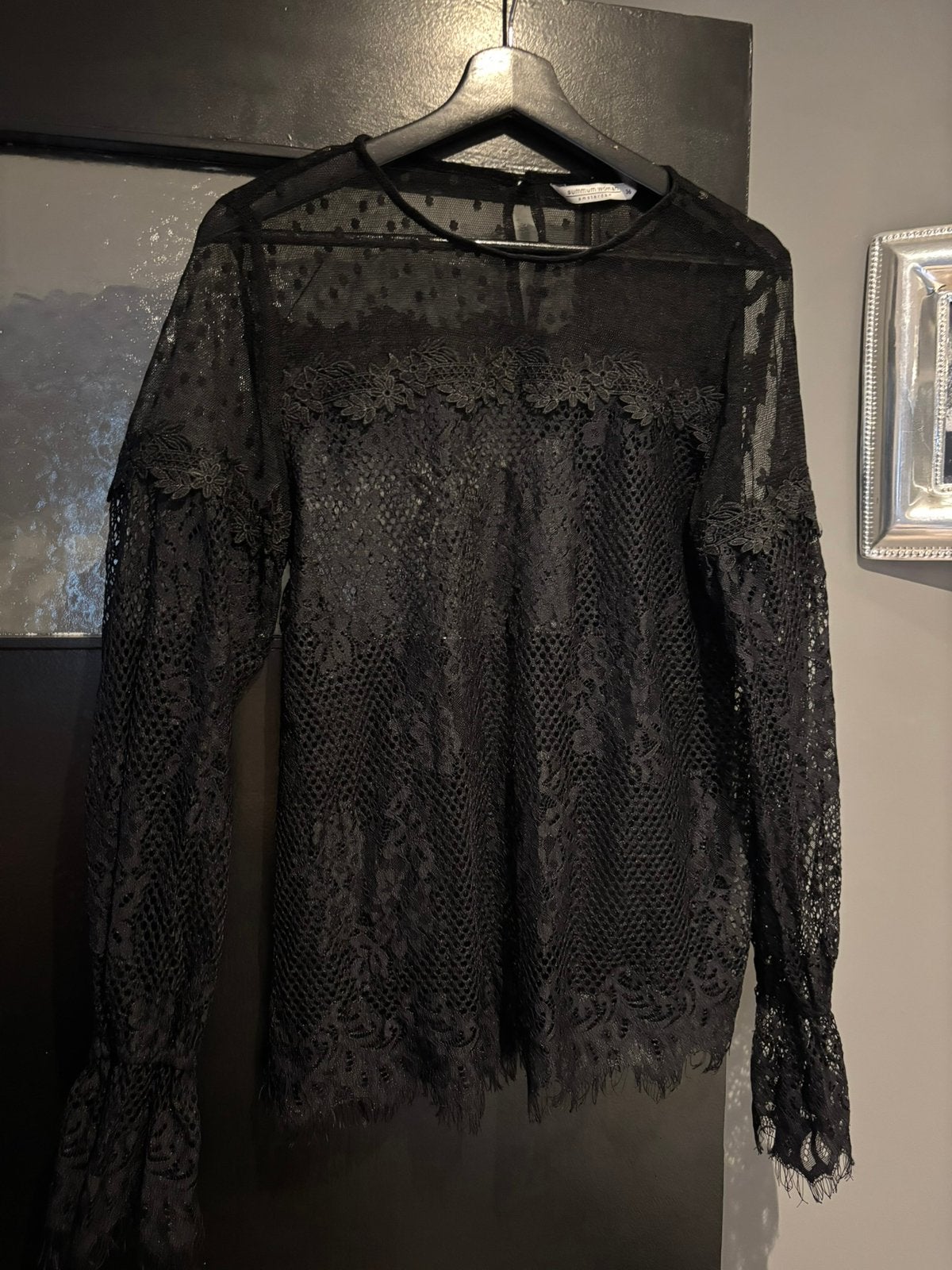 Summum blouse maat 38 Staat maat 36 maar valt groter, Ophalen of Verzenden, Zo goed als nieuw, Maat 38/40 (M), Zwart