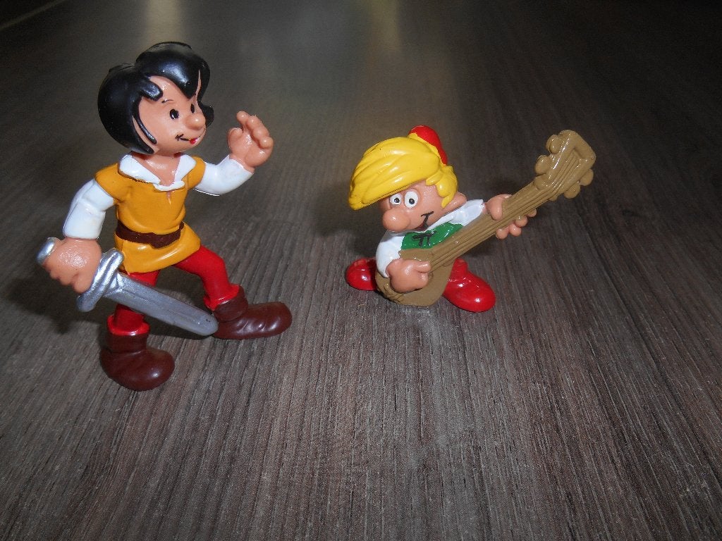 Johan en Pirrewiet figuurtjes Pierewiet van de Smurfen Groen, Ophalen of Verzenden, Nieuw