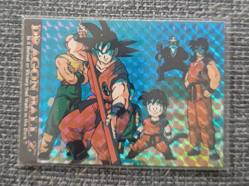 Dragon Ball Z 1996 Amada Holografische Kaart Goku, Ophalen of Verzenden, Zo goed als nieuw, Losse kaart, Foil