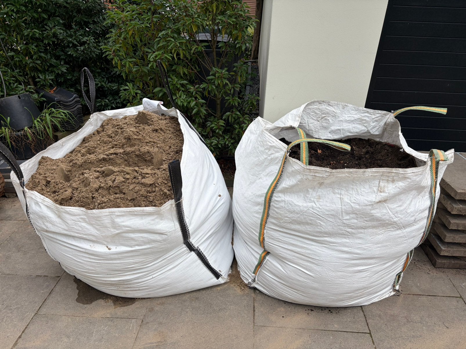 1 Big bag zand (zwart/wit), Ophalen, Gebruikt, Ophoogzand