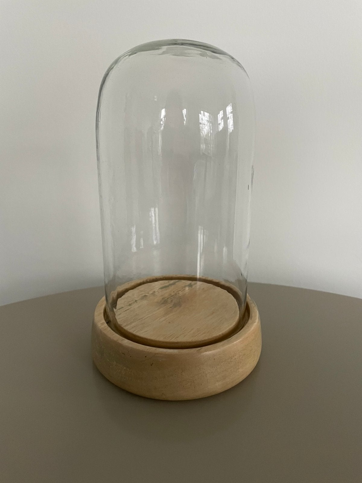 Glazen stolp, Huis en Inrichting, Woonaccessoires | Stolpen, Glas, Ophalen of Verzenden, Zo goed als nieuw