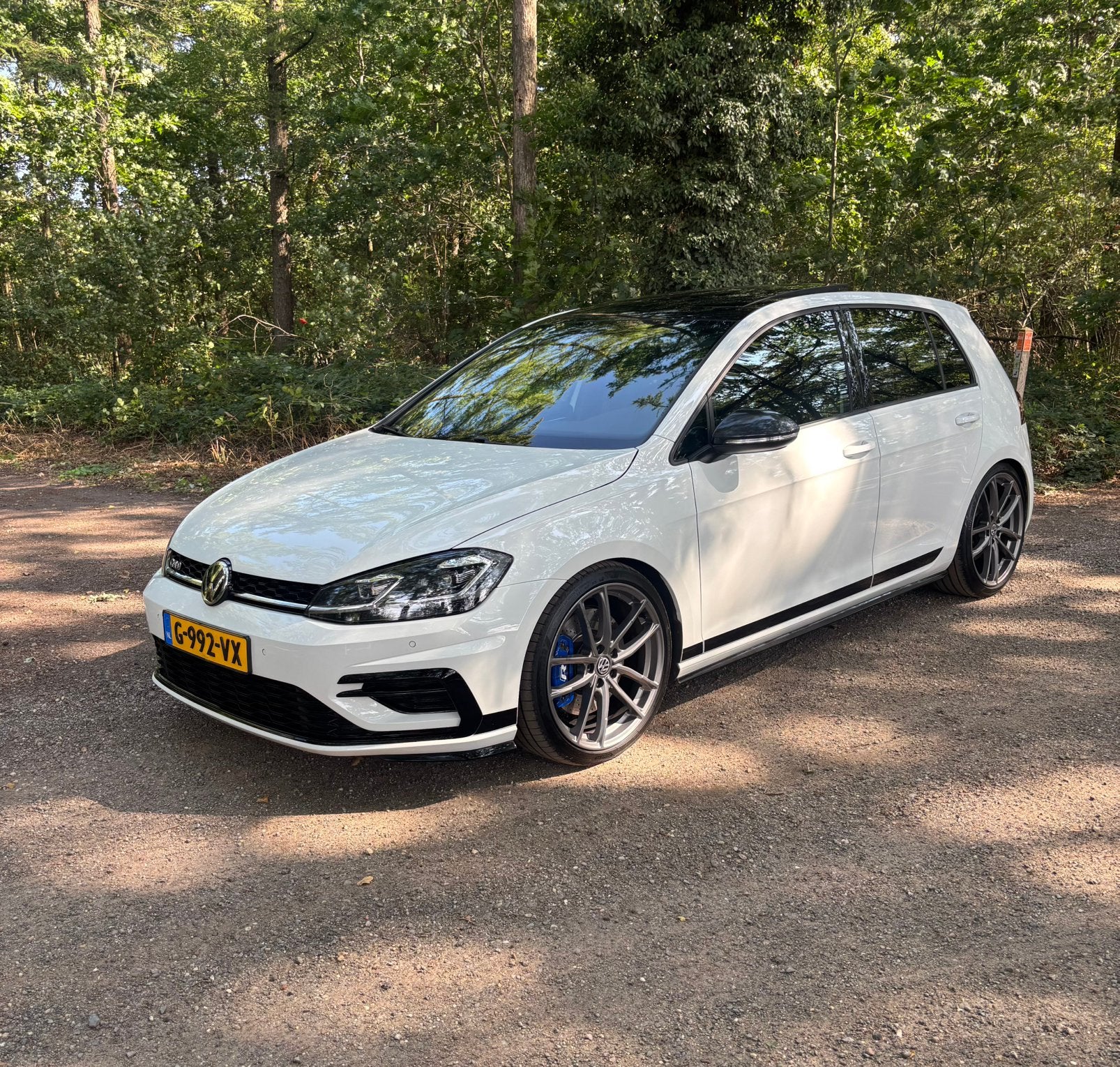 Volkswagen Golf 7.5 2.0 TDI 184pk 7-DSG 5D 2017 Wit, Auto's, Zwart, Wit, Leder, Diesel