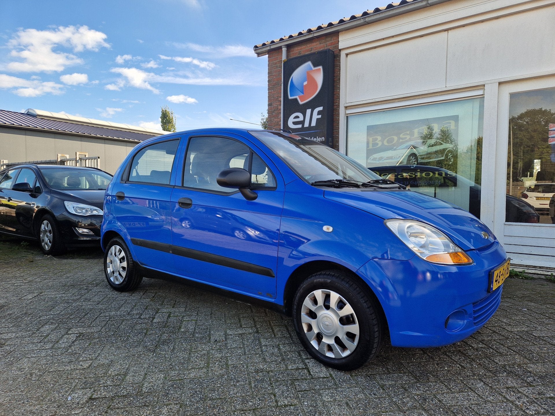 Chevrolet Matiz 0.8i ''Breeze'' Airco - Stuurbekrachtiging -, Auto's, Voorwielaandrijving, Stof, Gebruikt, Blauw