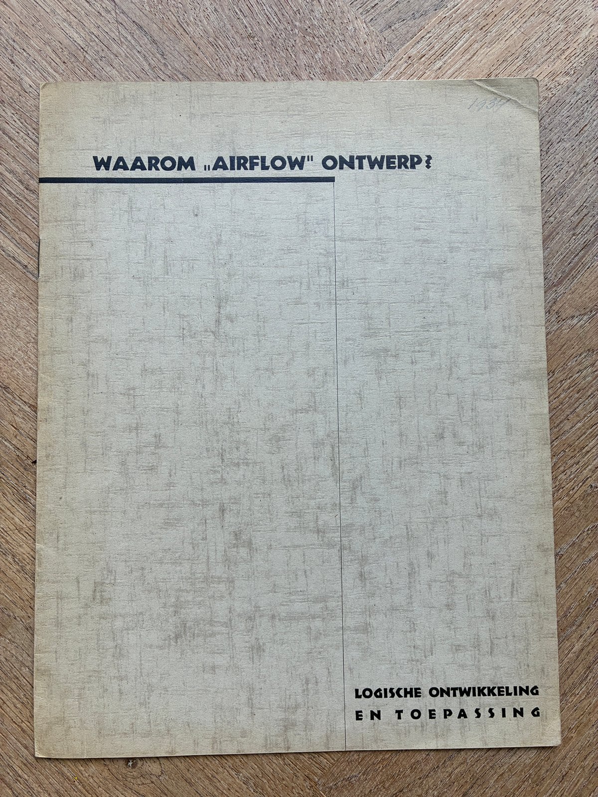 1934 Chrysler Airflow brochure, Verzenden, Zo goed als nieuw, Overige merken