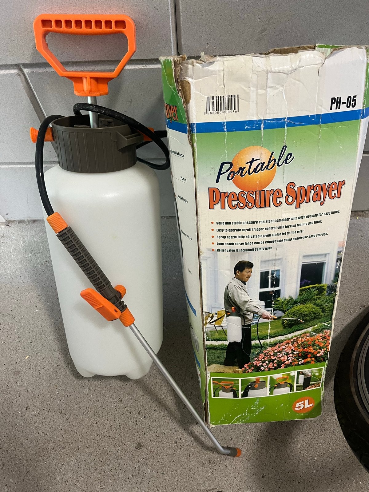 Draagbare Drukspuit 5L - PH-05, Ophalen, Zo goed als nieuw, Handsproeier