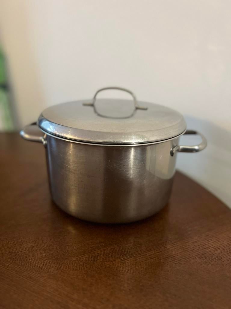 RVS Kookpan met Deksel, Huis en Inrichting, Keuken | Potten en Pannen, Verzenden, Gebruikt, Rvs, Kookpan of Snelkookpan
