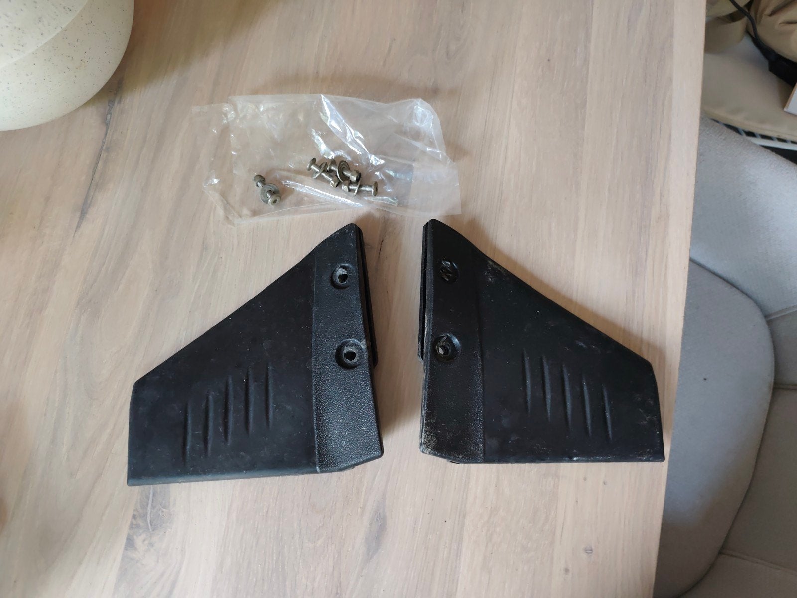 Zwarte hydrofoil stabilisatorvinnen voor buitenboordmotor, Watersport en Boten, Ophalen of Verzenden