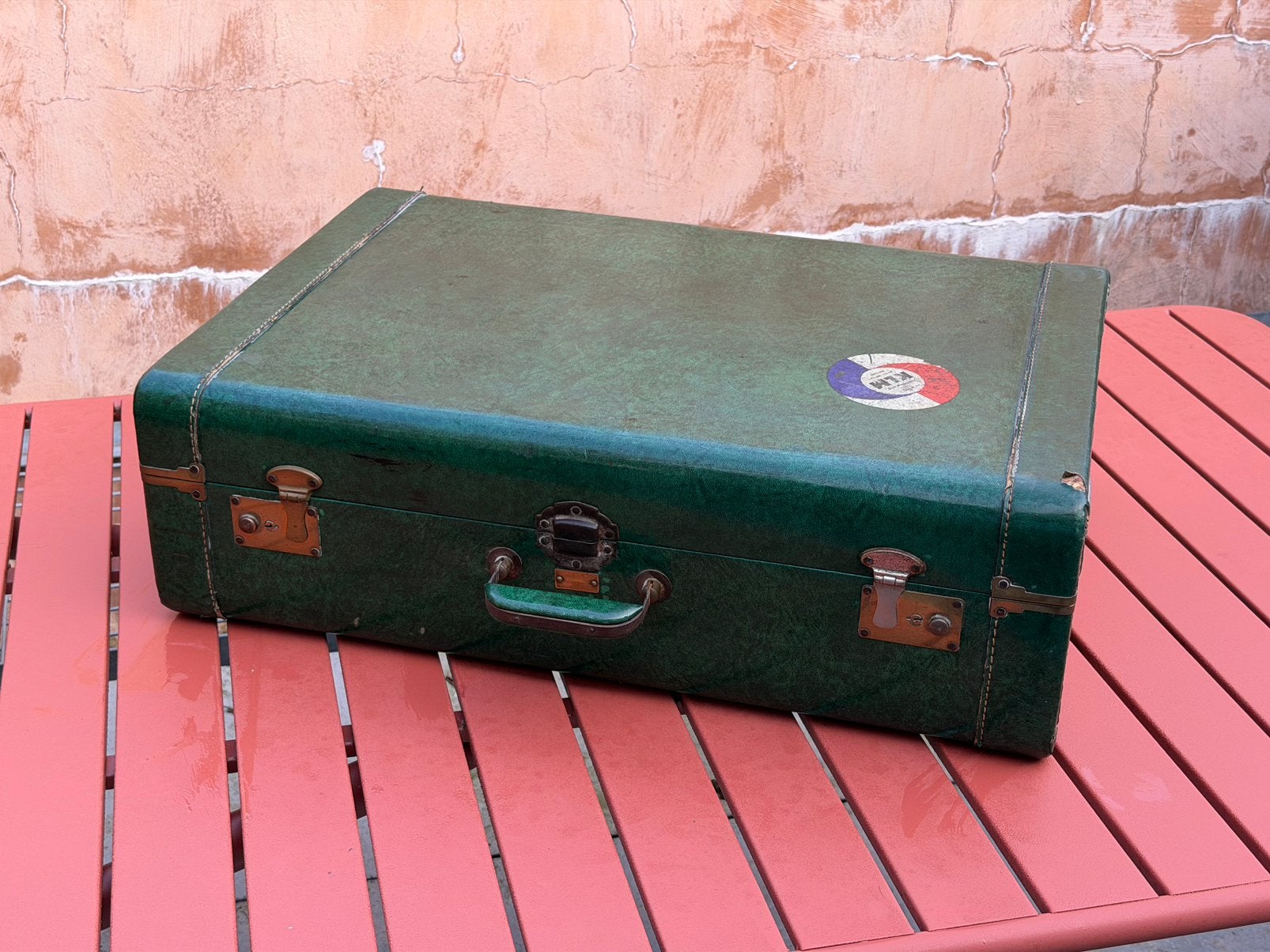 Antieke vintage koffer, Ophalen