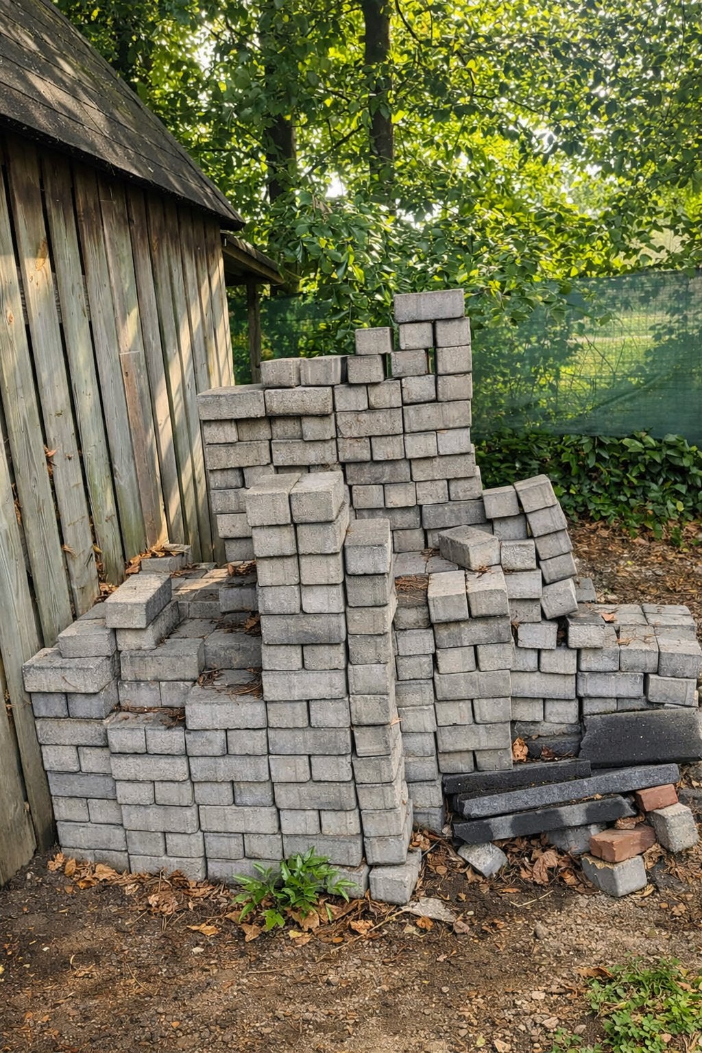 Gratis af te halen: Grijze betonklinkers, Doe-het-zelf en Verbouw, Metselstenen, Ophalen, Gebruikt, Beton