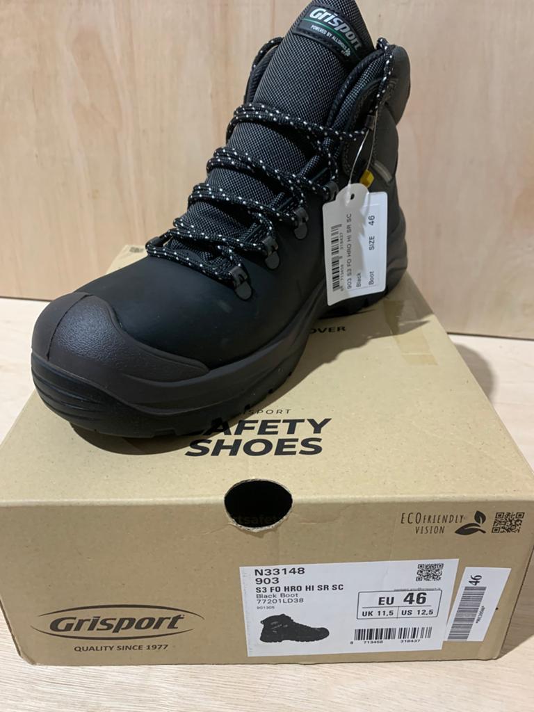 Grisport Werkschoenen hoog – Maat 43 + 46 – Nieuw, Grisport, Grisport, Zwart, Nieuw