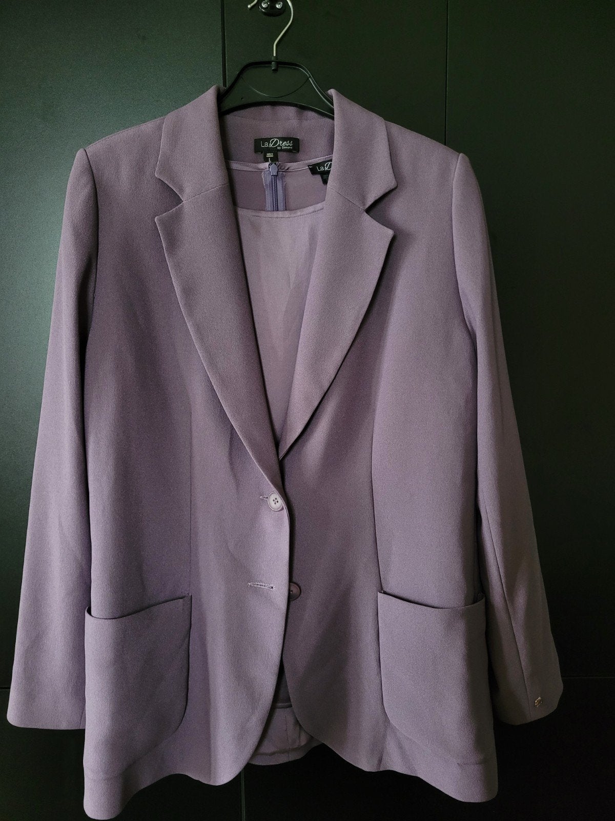 Mooie set blazer Carey en blouse top Monica ladress l xl, Verzenden, Paars, Maat 42/44 (L), Zo goed als nieuw