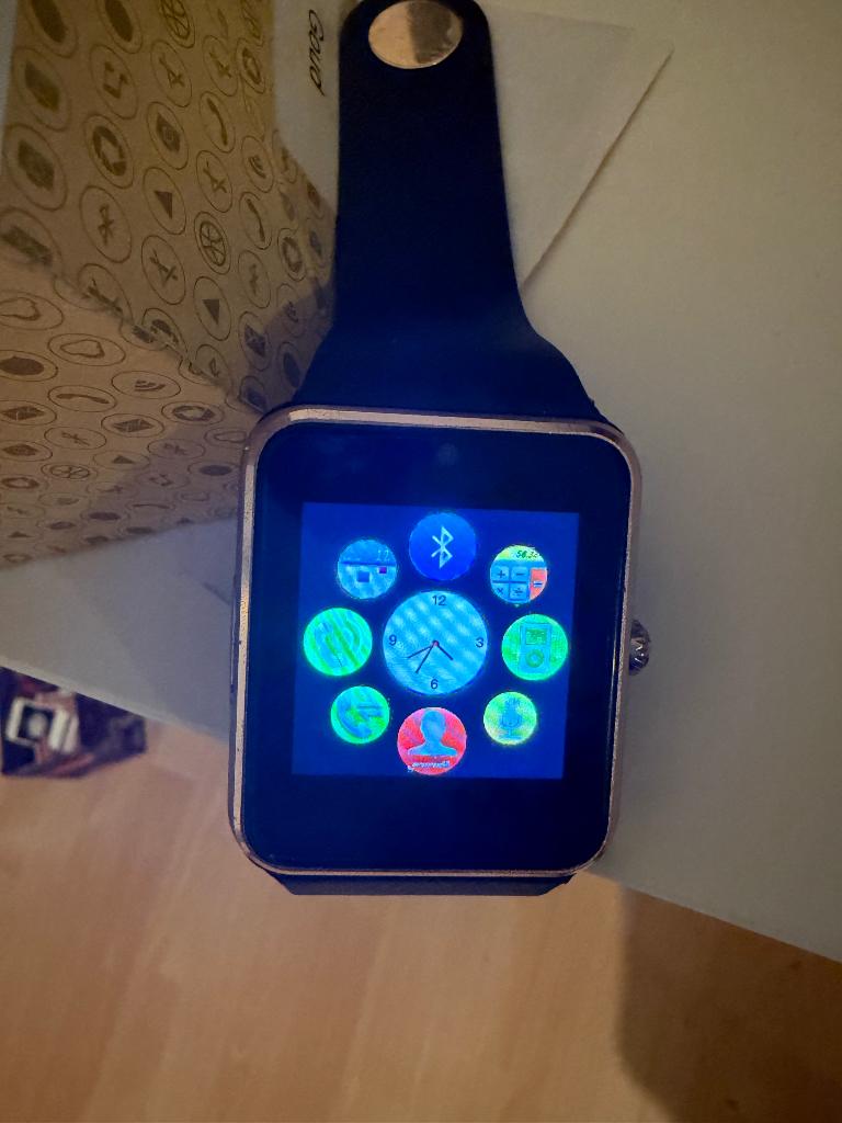 Smartwatch, Zwart, Ophalen of Verzenden, Zo goed als nieuw, Waterdicht
