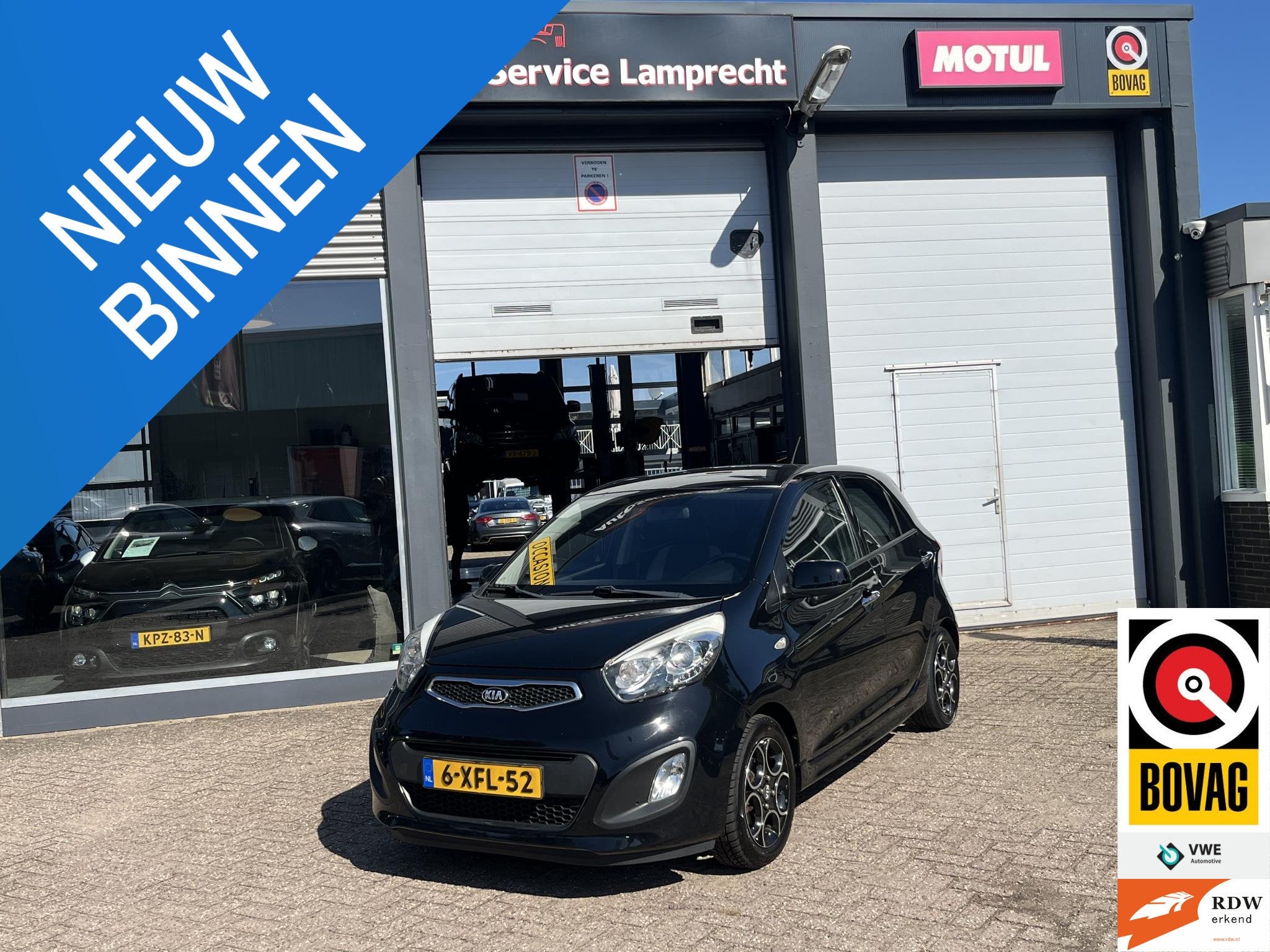 Kia Picanto 1.0 CVVT World Cup Ed., Voorwielaandrijving, Euro 5, Stof, Gebruikt