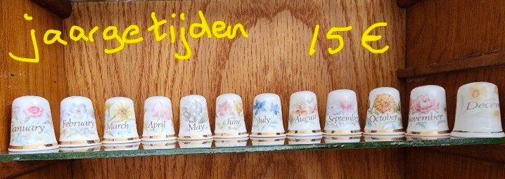 Vingerhoedjes, Ophalen of Verzenden, Winkel, Super of Benzinepomp, Zegels, Bonnen of Punten