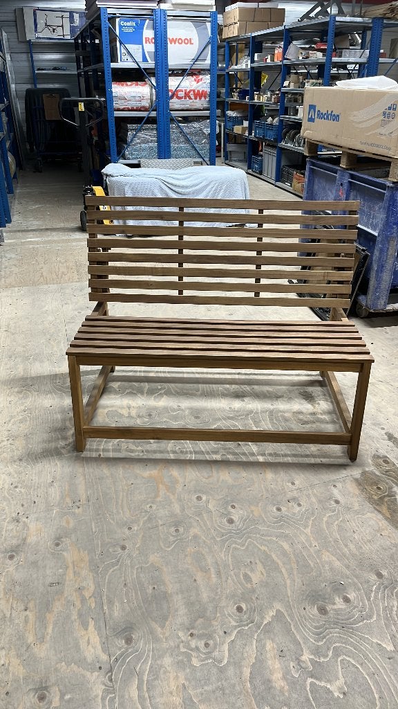 Houten tuinbank – 116 cm breed, Ophalen, Gebruikt, Hout