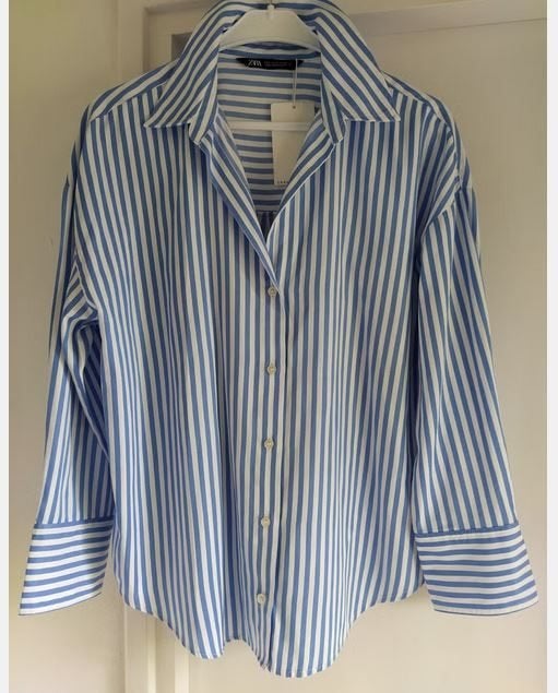 NIEUW!! ZARA mooie gestreept hemd/blouse NU VOOR 15,99 EURO!, Maat 38/40 (M), Nieuw, Zara Woman, Verzenden
