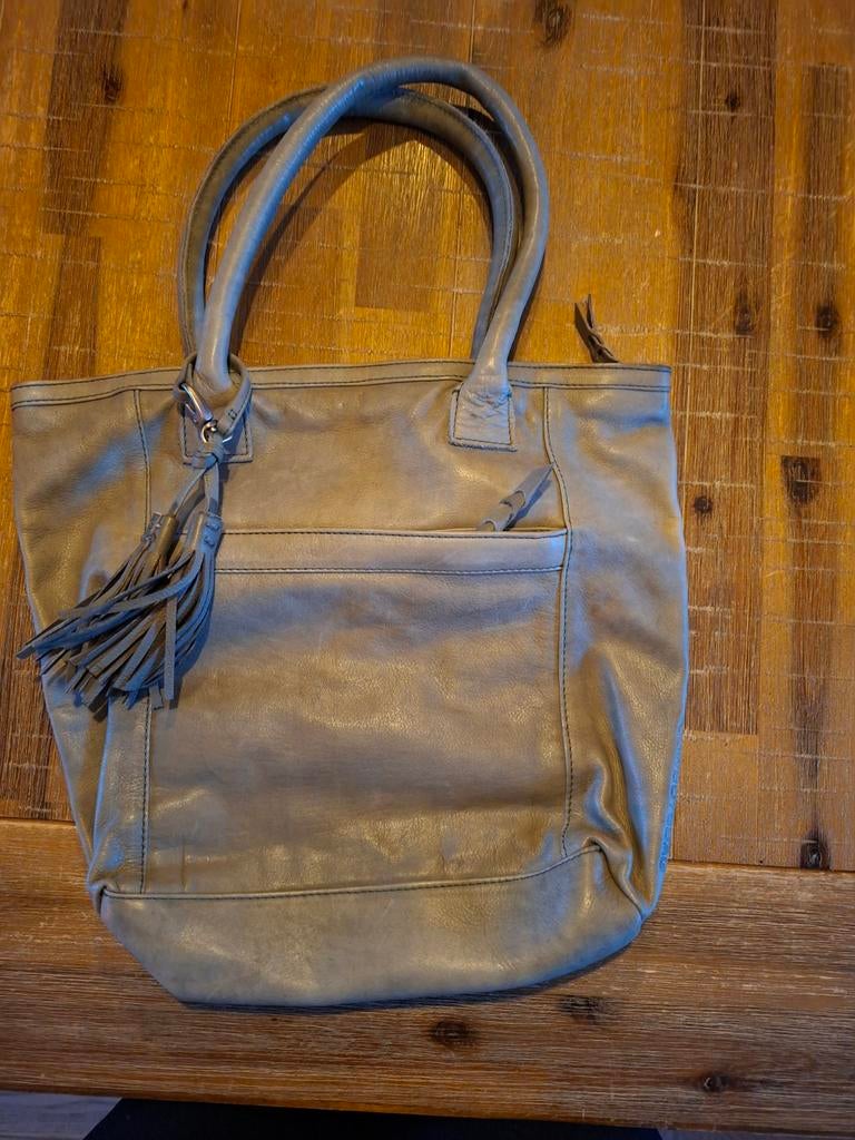 Cowboysbag, Ophalen of Verzenden, Zo goed als nieuw, Grijs, Handtas