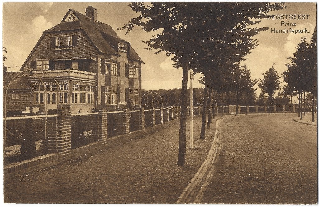 Oegstgeest, Prins Hendrikpark. Uitg. Nauta 13235, Verzenden, Voor 1920, Ongelopen, Zuid-Holland