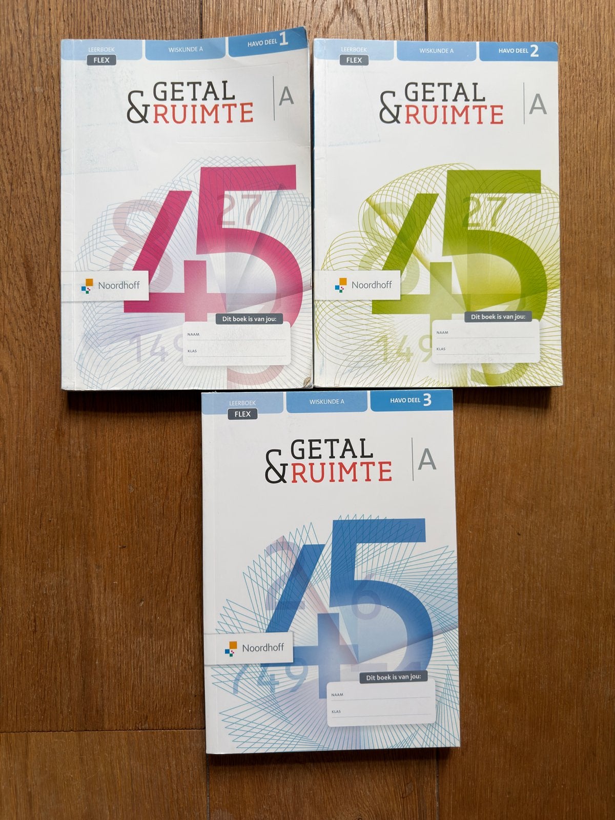 Getal & Ruimte Wiskunde A HAVO deel 1, 2 en 3, Boeken, Verzenden, Beta, Gelezen