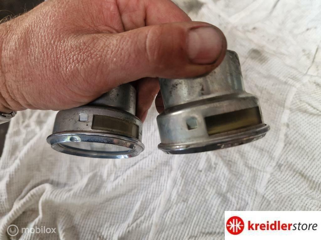 Kreidler tellers Cockpit en druppelkoplamp 10 stuks, Gebruikt, Ophalen of Verzenden