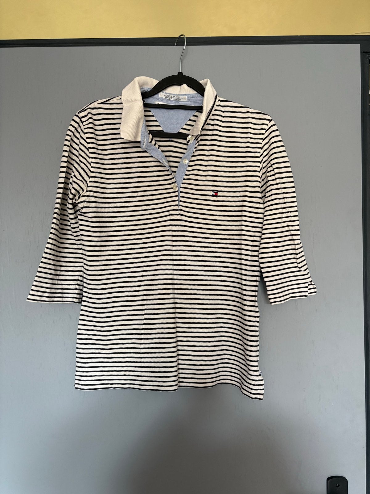 Tommy Hilfiger gestreept poloshirt met 3/4 mouwen, Kleding | Dames, T-shirts, Maat 38/40 (M), Meerkleurig, Ophalen of Verzenden